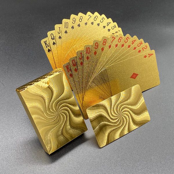 Luxury Custom Golden Card Game Printing for Designers Custom golden card game printing with premium gold foil for tabletop game creators