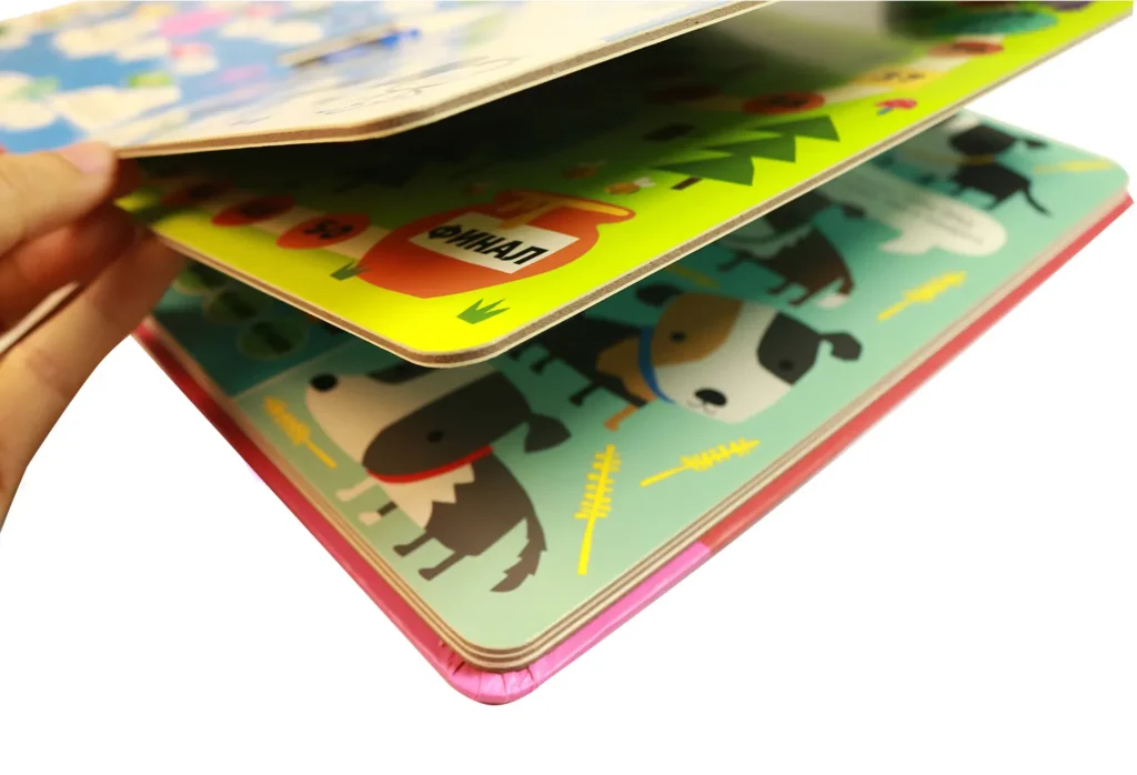 Durable custom pop up book with CCNB cardboard and grey back, designed for publishers and book retailers