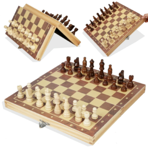 Custom chess set with premium board game accessories and unique game pieces