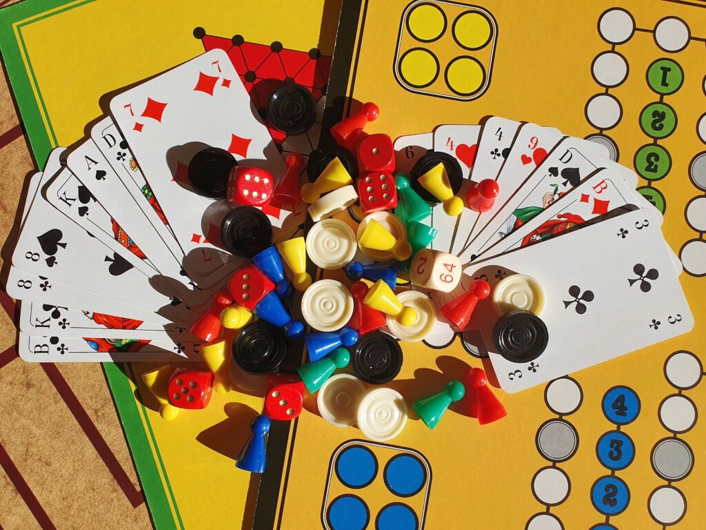 Customized Board Games for Sale - Tailored Designs for Game Creators Close-up of a vibrant customized board game for sale featuring unique artwork and components designed for game developers and wholesalers.