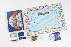 Premium custom board game featuring detailed game pieces and vibrant board design, ideal for tabletop game creators and wholesalers.