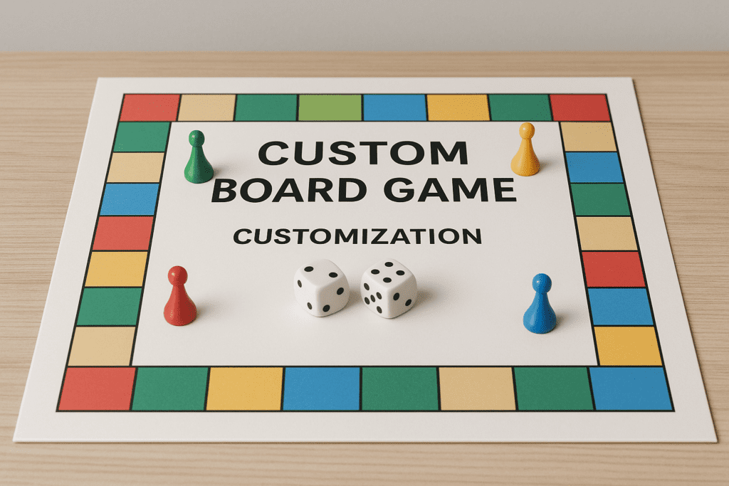 Custom Board Game Production with premium cards and boards for game designers and wholesalers