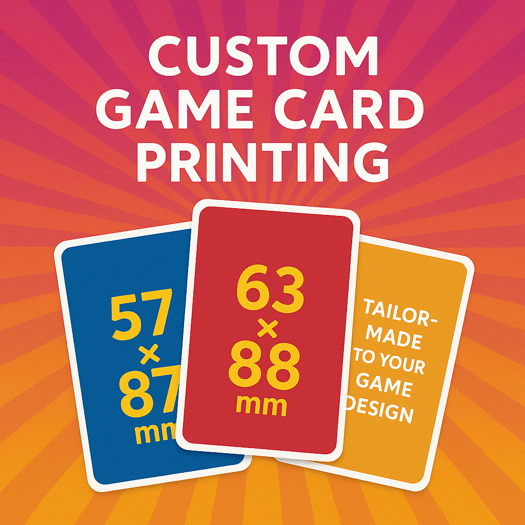 Premium Custom Game Card Printing by ABP Print Vibrant custom game card printing for game designers and retailers