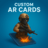 Bulk Custom AR Cards for Wholesalers Bulk custom augmented reality cards for wholesalers with colorful designs