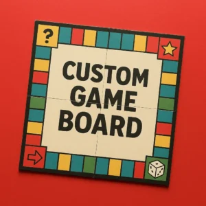 High-quality custom board game showcasing premium game board printing for designers and wholesalers
