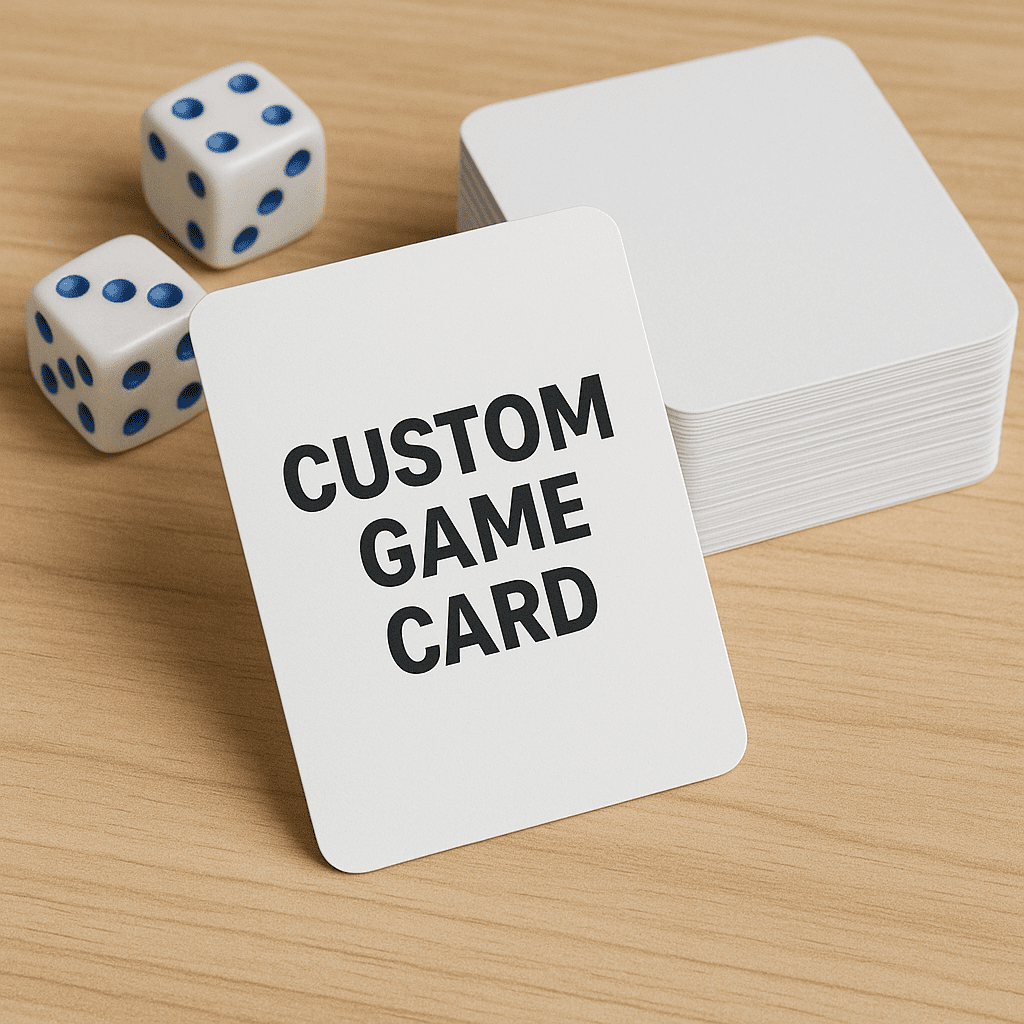 Vibrant custom playing cards designed for board games, showcasing unique artwork for game developers and wholesalers.