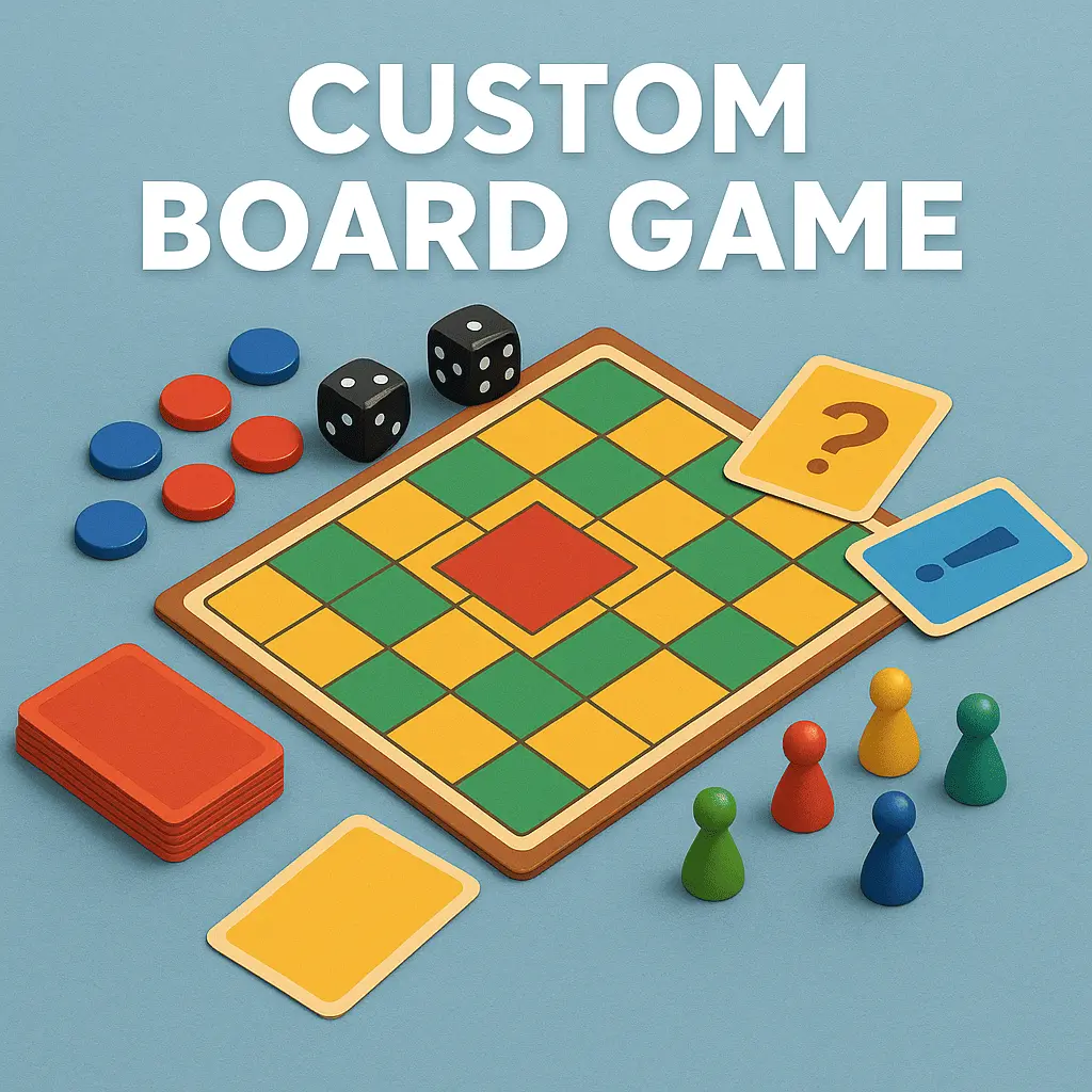 Expert Custom Game Board Printers for Board Game Prototypes Custom game board printers showcase detailed board game prototype for designers.