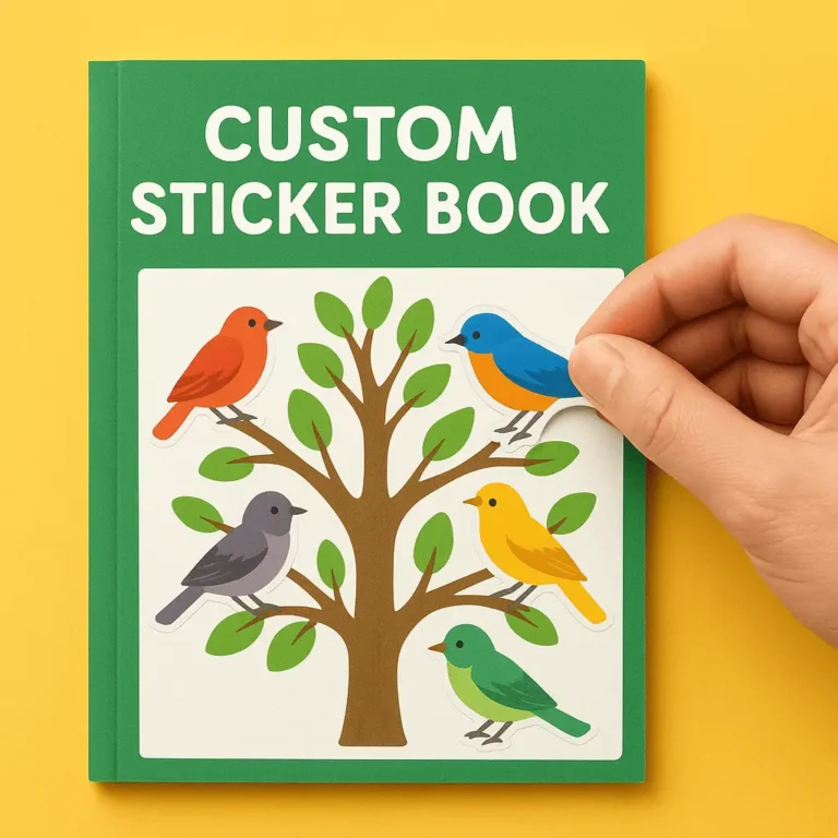 Vibrant Custom Sticker Book Printing for authors and publishers