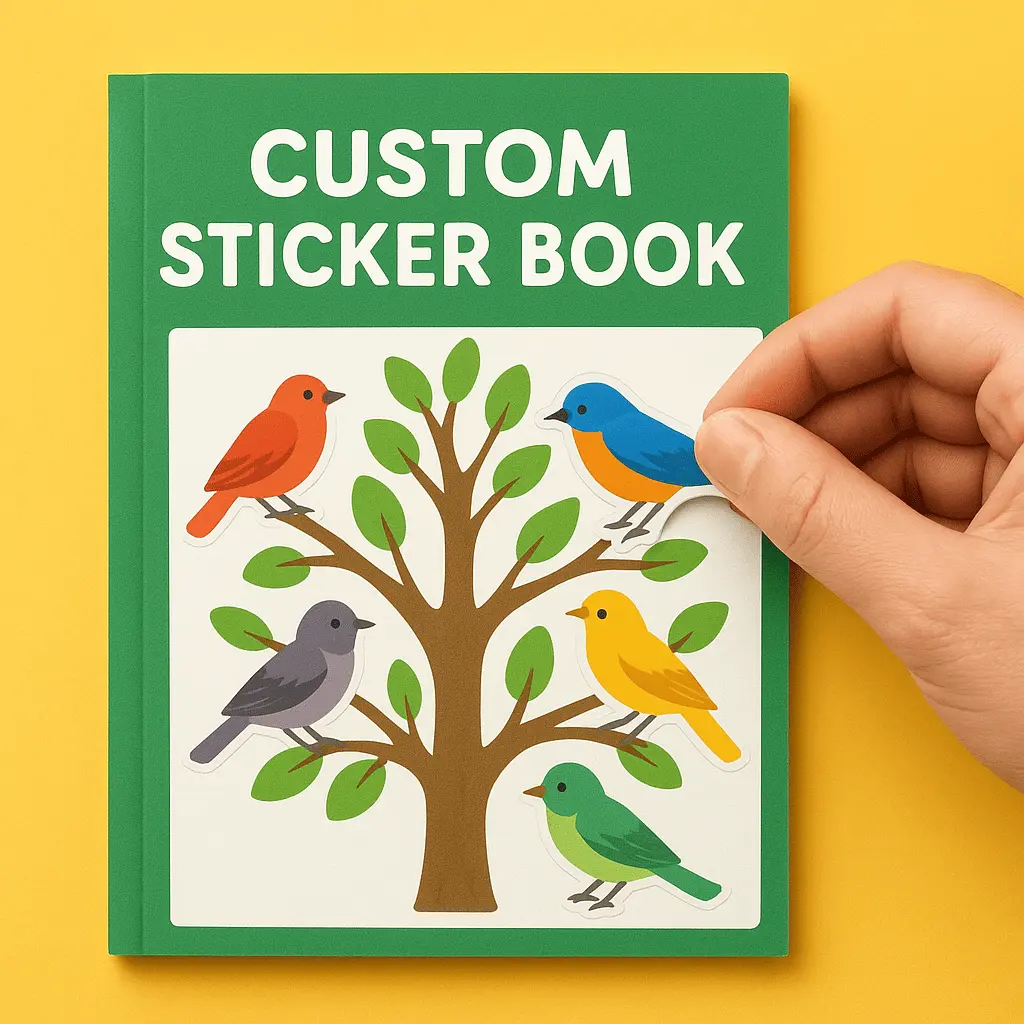 Custom Sticker Book Printing Showcase Vibrant Custom Sticker Book Printing for authors and publishers