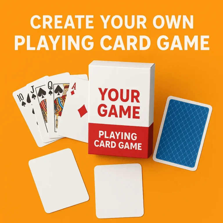 Vibrant custom playing card game deck designed for game developers and retailers by ABP Print.