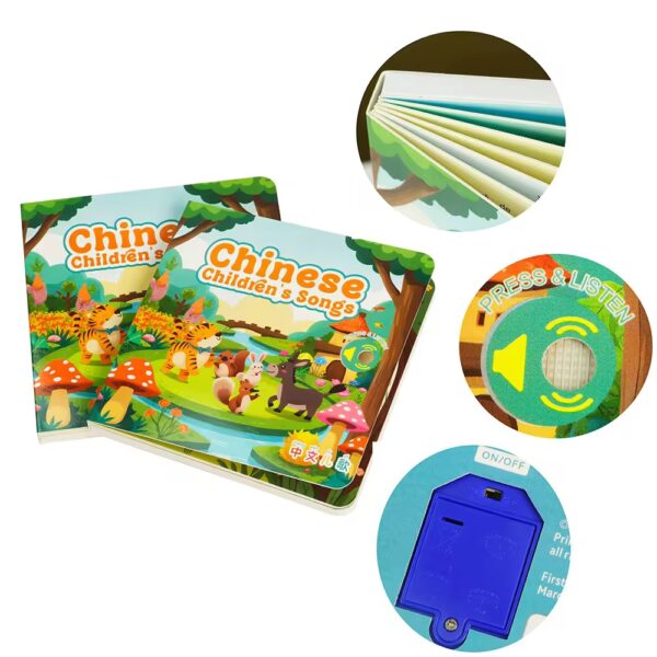 Hidden Sound Button Book Printing hidden sound button book for interactive children books