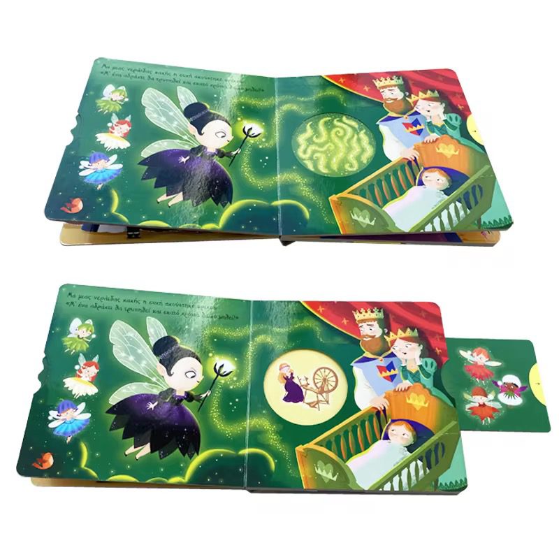 children mechanism book with moving paper structures