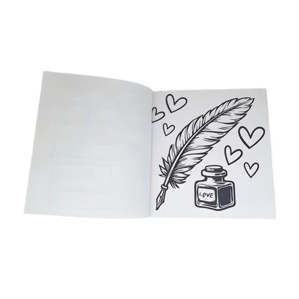 custom coloring book packaging and final product display