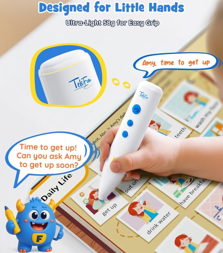 Colorful sound board book displaying numerous touch activation zones