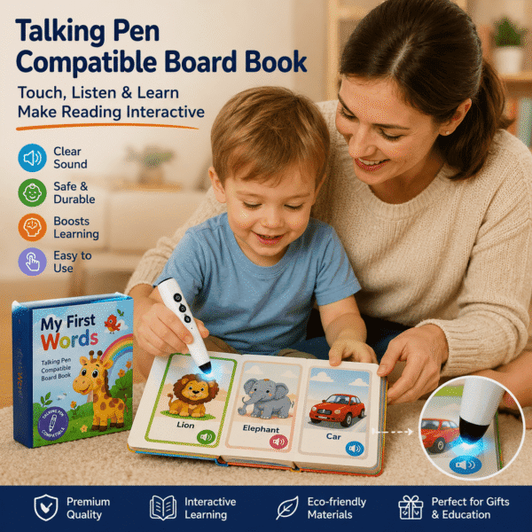 Advanced custom sound board book with smooth touch panels for kids