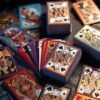 Custom Playing Card Art – Artistic Custom Deck Designs Intricate custom playing card art with detailed fantasy illustrations and premium foil accents designed for custom board games and collector decks