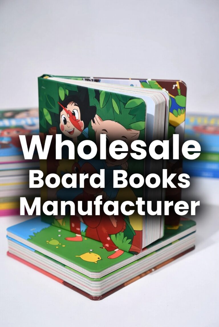 Premium stack of custom board books from a leading wholesale board books manufacturer